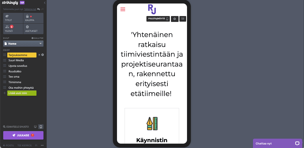 Kuinka lisätä verkkosivuston liikennettä Strikingly - Optimize for Mobile -työkalulla