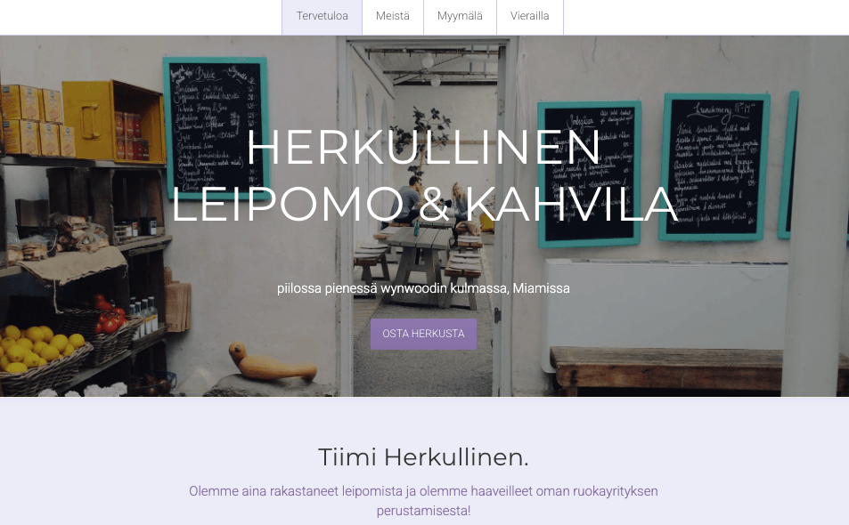 Strikinglyn minimalistinen myymälämalli