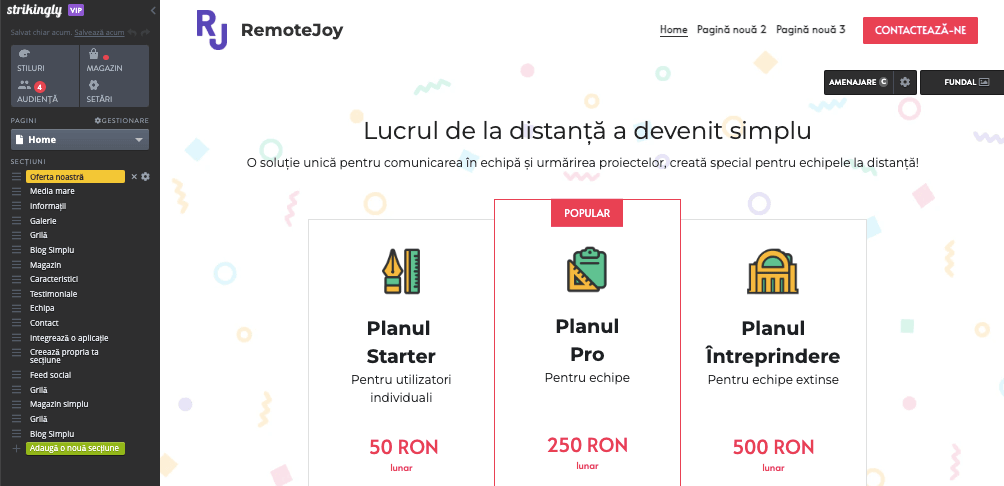 Actualizări regulate de conținut