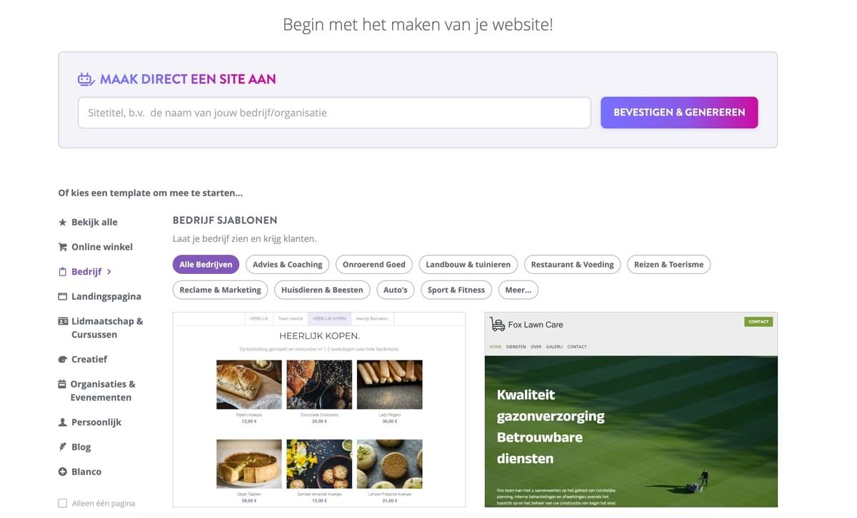 Afbeelding afkomstig van Strikingly