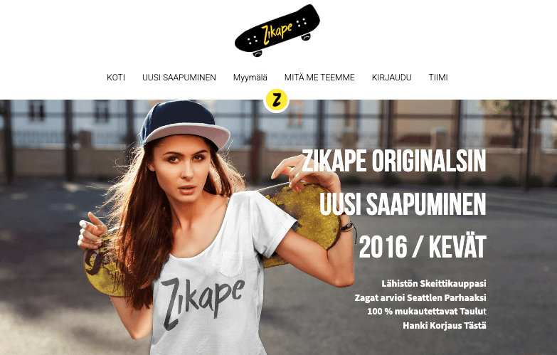 Zikape-malli Strikinglyltä