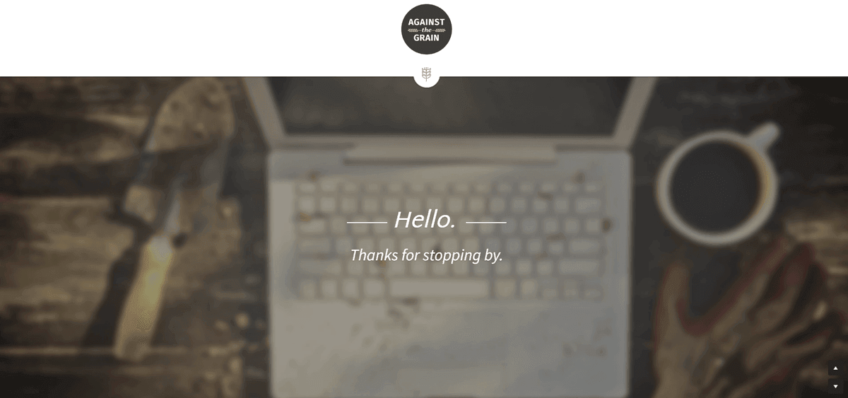 Blog frumos cu cereale, cu Strikingly