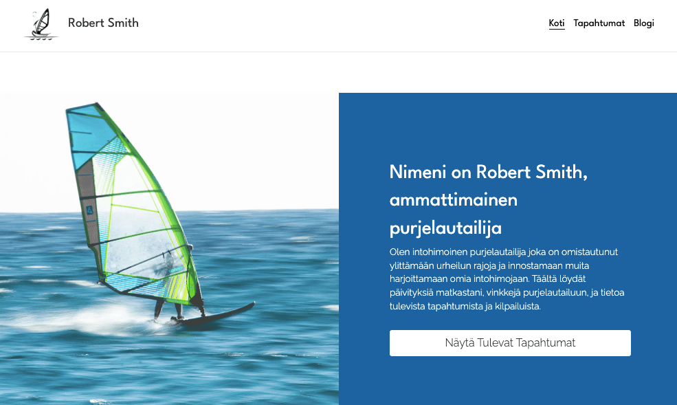 Windsurfer-malli Strikinglystä