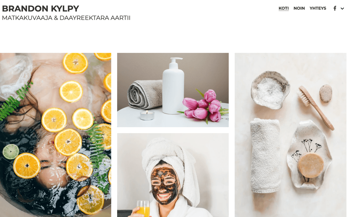 Strikinglyn ruudullinen valokuvausmalli