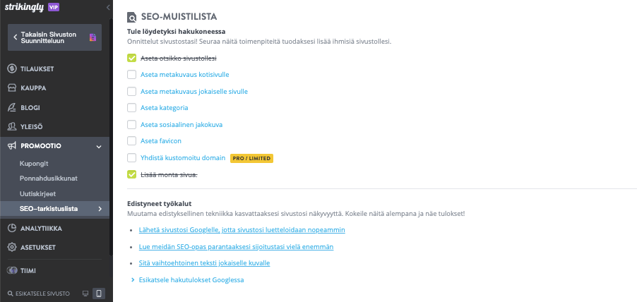 Tekstikirjoitusvinkkejä Strikinglyyn - Optimoi hakukoneoptimointia varten