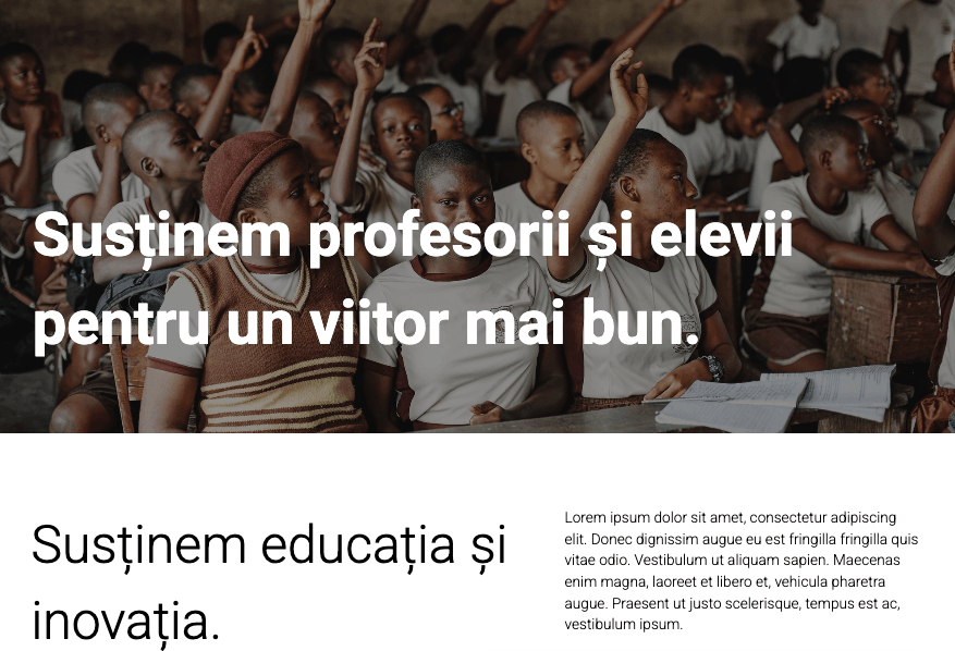 Fundația Alisa nonprofit design de site web șablon