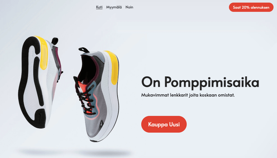 Esimerkkejä erinomaisesta verkkokaupan verkkosivujen suunnittelusta
