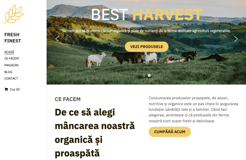 Șablon proaspăt și de cea mai bună calitate de la Strikingly