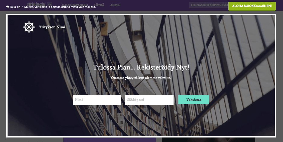 Tietokantamarkkinointia Strikinglyllä - Kerää liidejä