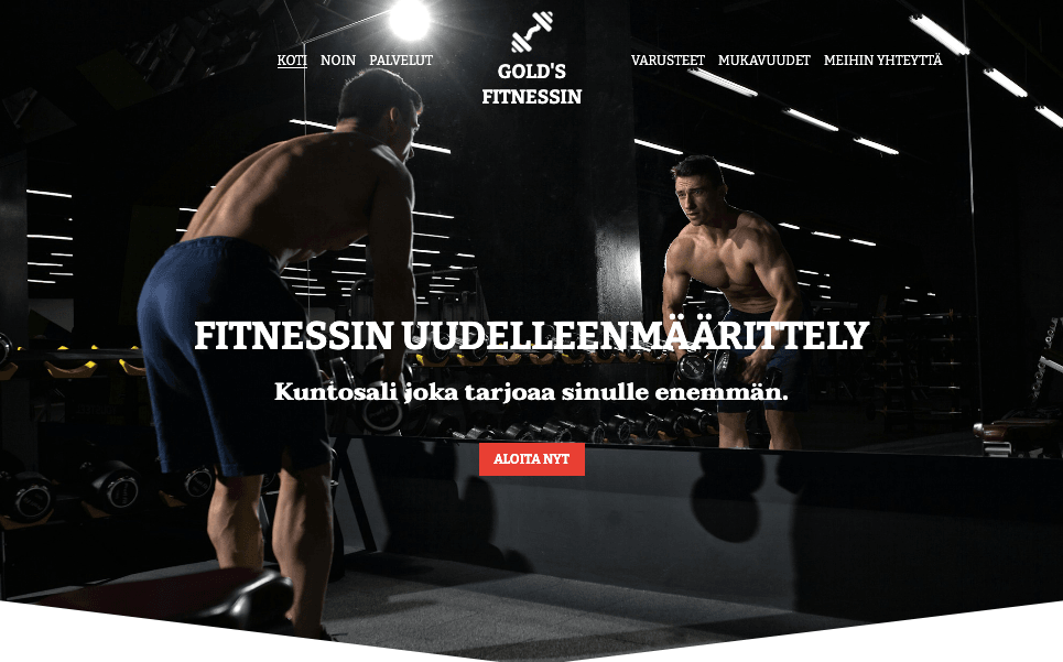 Gold's Fitness Template Strikinglyltä