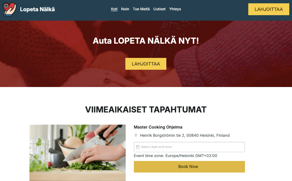 Strikinglyn Stop Hunger Varainkeruumalli