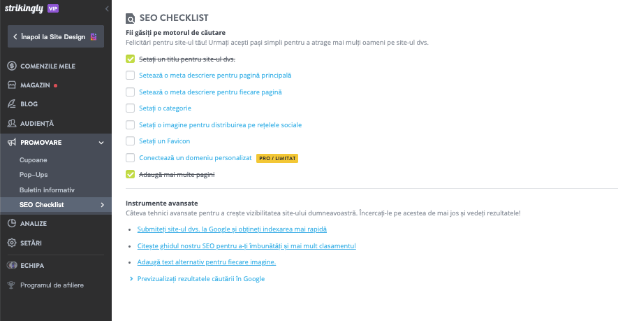 Optimizarea pentru SEO