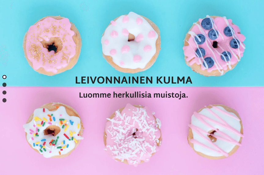 Pastry Corner Verkkosuunnittelumalli