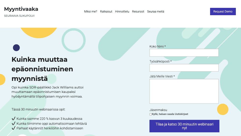 Uusien liidien kaappaaminen ja hoivaaminen