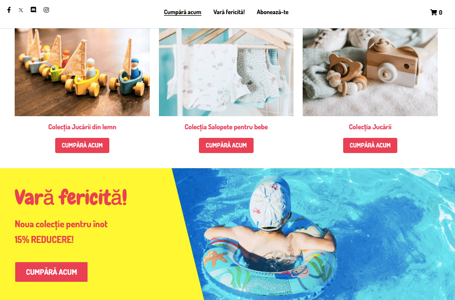 Șablonul magazinului online Peggi