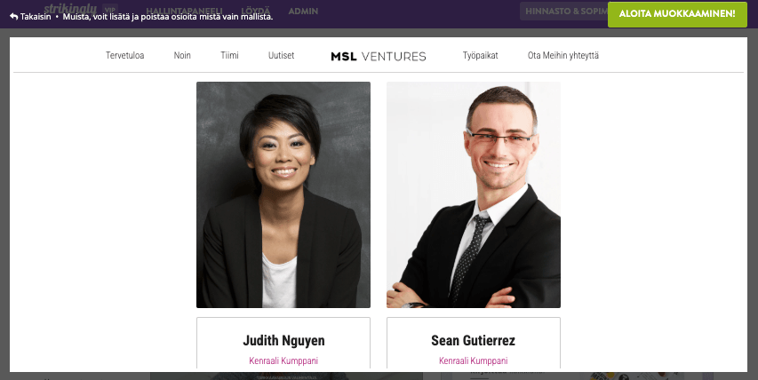 Kuinka läpinäkyvyyttä voidaan toteuttaa silmiinpistävästi liiketoiminnassa - tiimiprofiilit