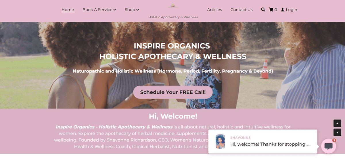 Kuva otettu Inspire Organicsilta