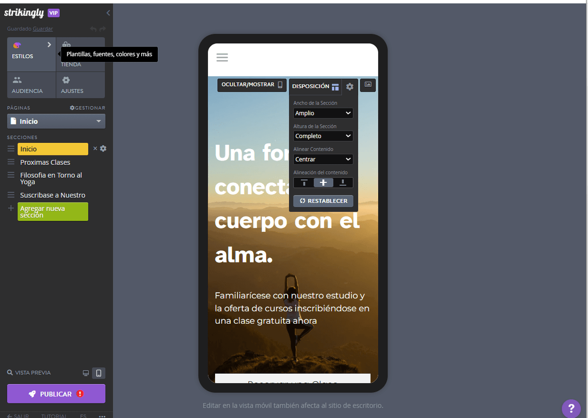 Editor sorprendentemente móvil