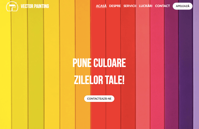 Șablon de pictură vectorială cu buton de apel la acțiune