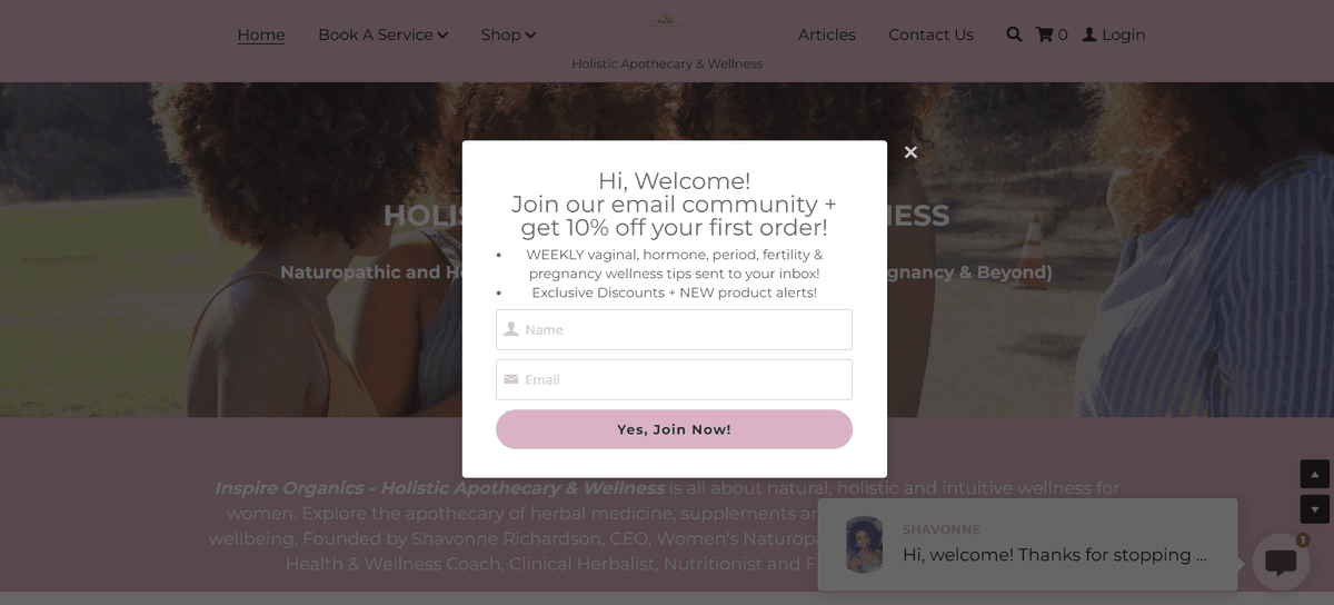 إلهام المنتجات العضوية