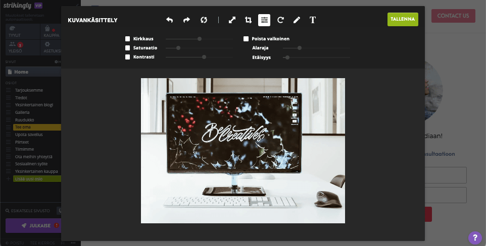 Strikinglyn Valokuvaeditori