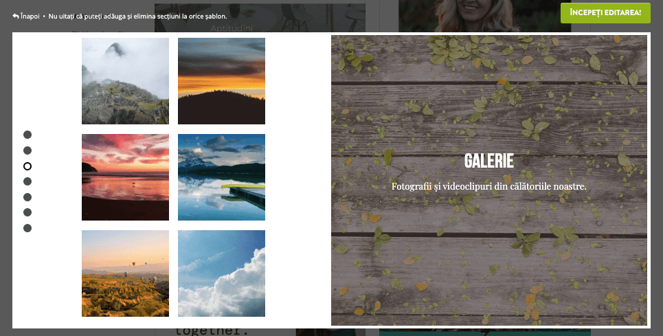 Cum poate Strikingly să ajute la dezvoltarea profesională - Prezentarea portofoliului
