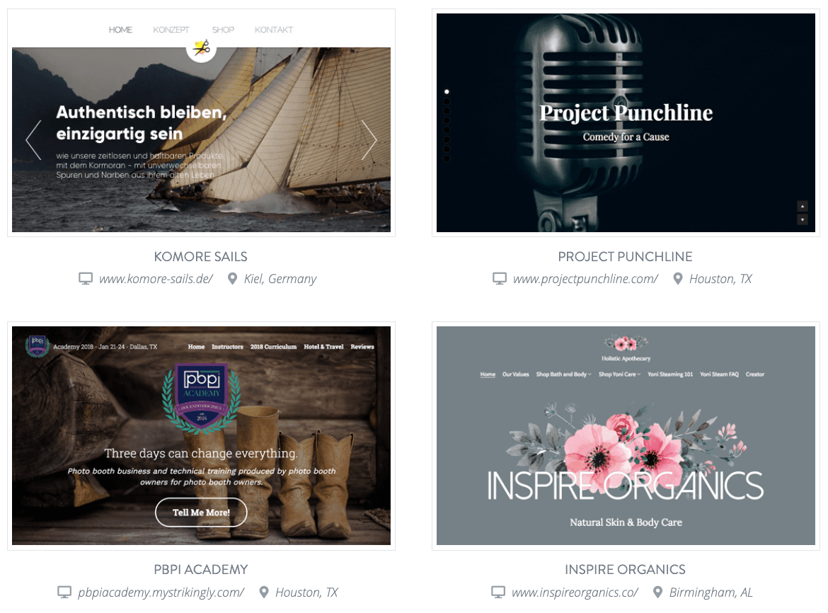 Obraz z Strony Odkryj Strikingly