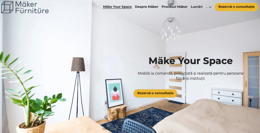 Șablon Maker de la Strikingly