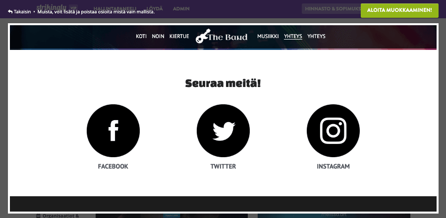 Silmiinpistävästi lisääntyneen sosiaalisen median läsnäolon puolesta - sosiaalisen median integrointi