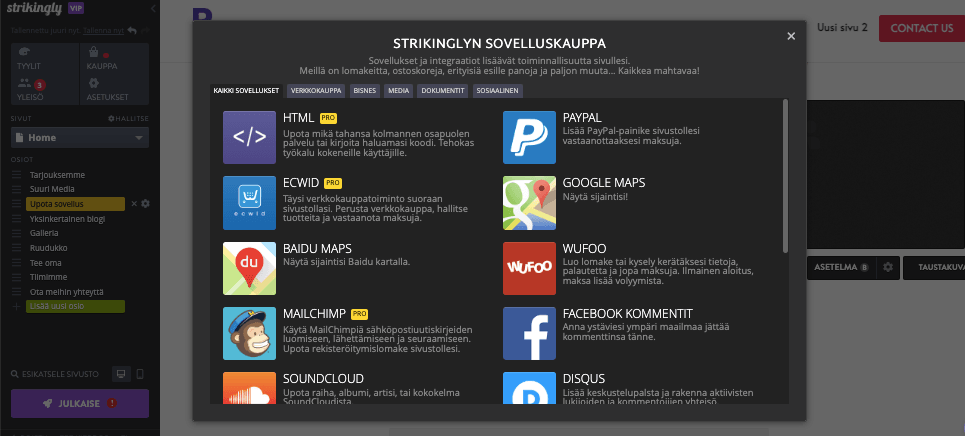 Silmiinpistävästi lisääntyneen sosiaalisen median läsnäolon puolesta - Sitoutumismahdollisuudet