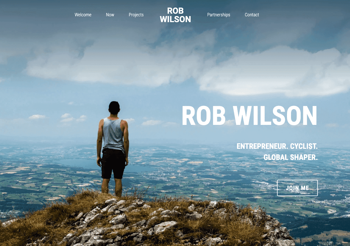 Jasny szablon od Strikingly