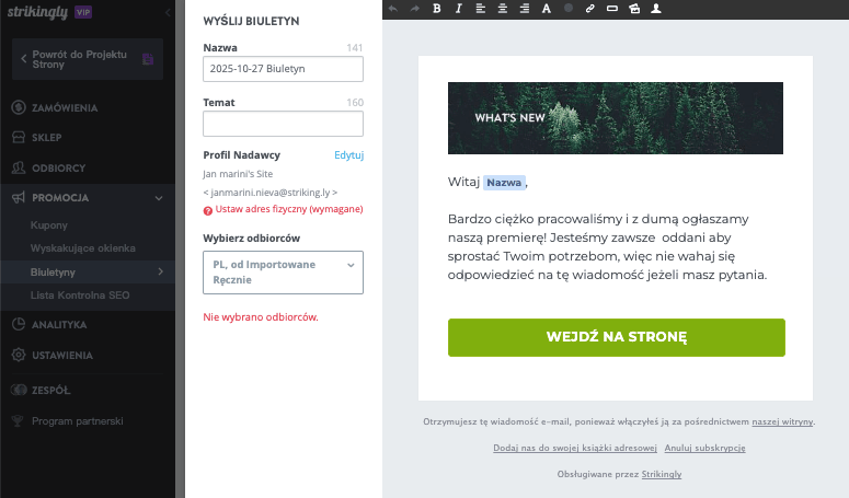 Jak Strikingly może pomóc zwiększyć wpływ marketingu influencerskiego – integracja z marketingiem e-mailowym