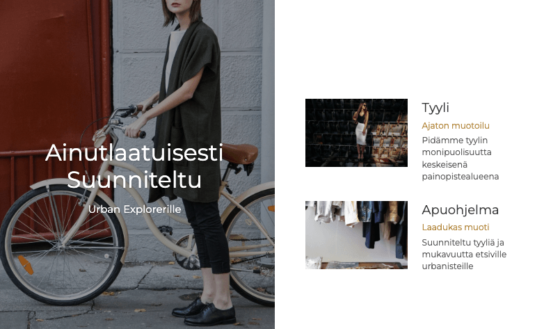 Perspective-vaateliikemalli Strikinglyltä