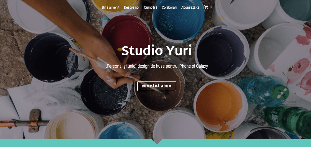 Șablon luminos de magazin de la Strikingly