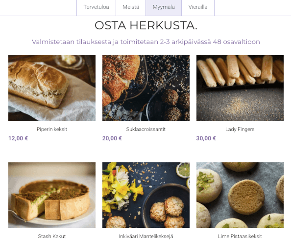Osta herkullinen verkkokauppamalli Strikinglyltä