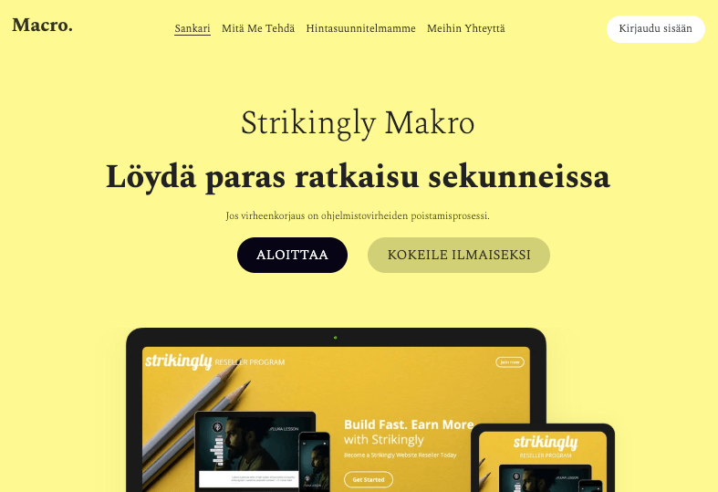 Strikinglyn Makro Malli