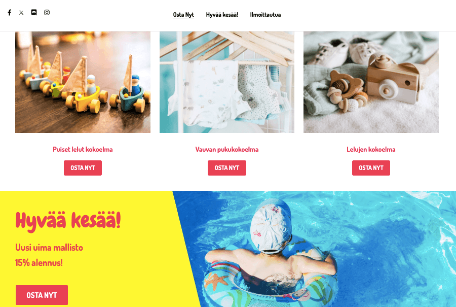 Peggi Verkkokaupan Mallipohja