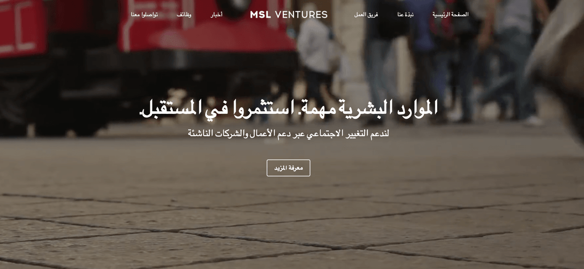 قالب مشاريع من Strikingly