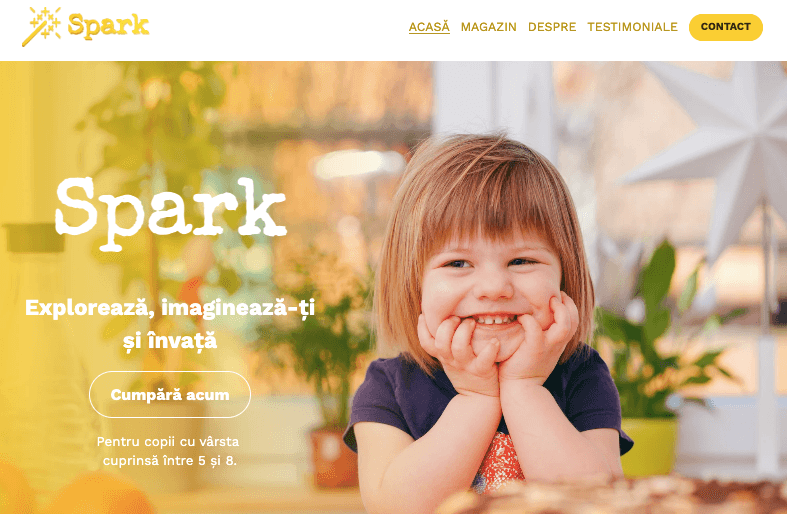 Șablon Spark cu cta