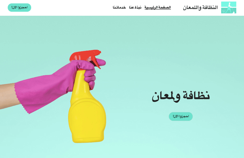 قالب Clean & Shine من Strikingly