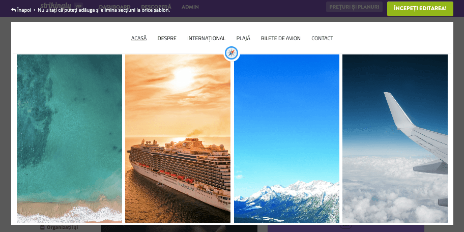 Experiență revoluționară a clientului cu Strikingly - conținut captivant