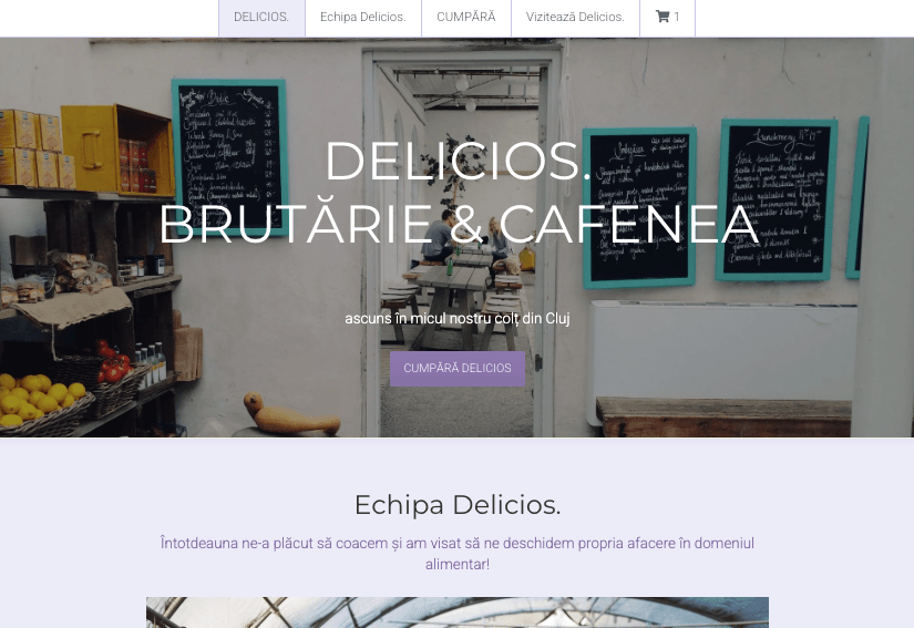 Șablon minimalist pentru designul site-ului web al unei mici afaceri