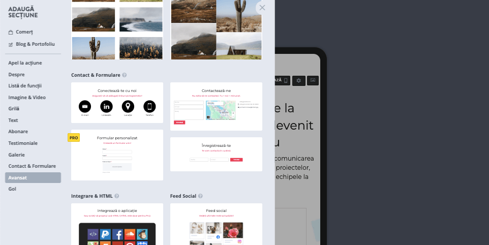 Adăugați widgeturi/butoane Pinterest 