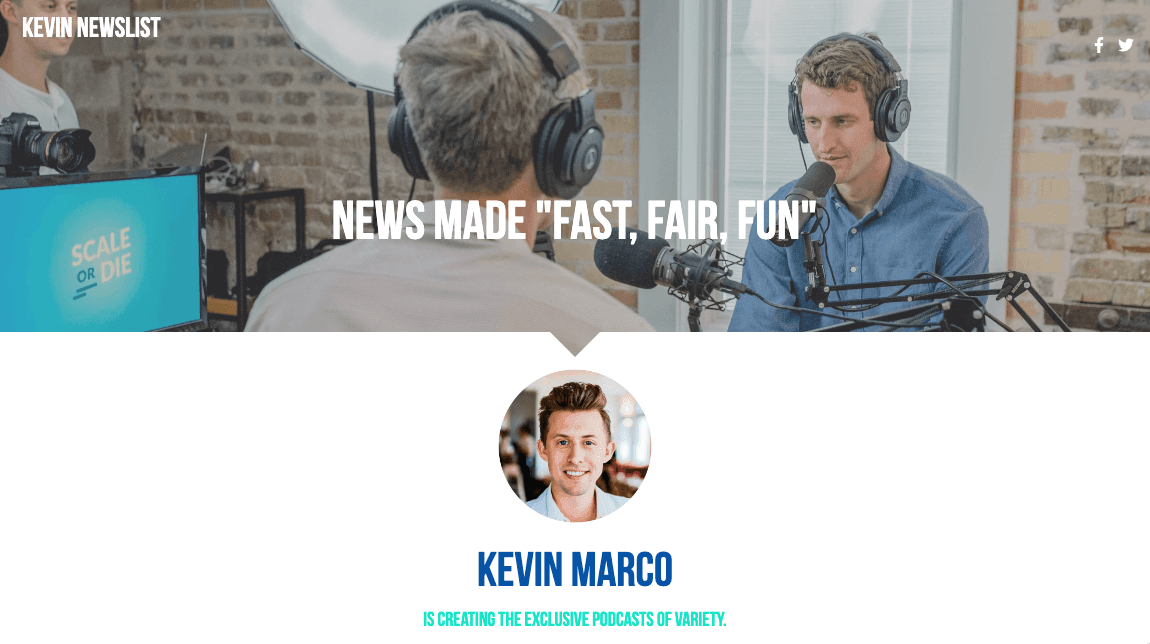 Szablon Podcastu z Strikingly