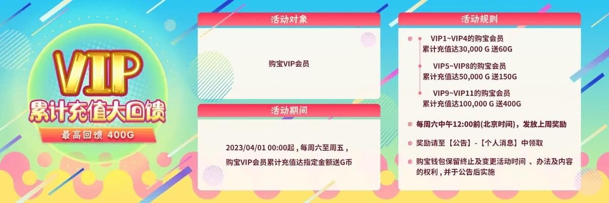 购宝钱包VIP充值回馈│虚拟钱包入款奖励活动