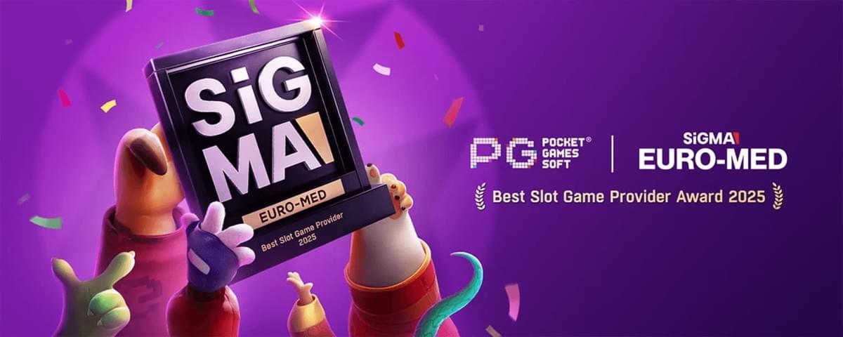 PG电子于 SiGMA Euro-Med Malta 2025 荣获“最佳老虎机供应商”大奖，现场品牌展示与颁奖盛况。