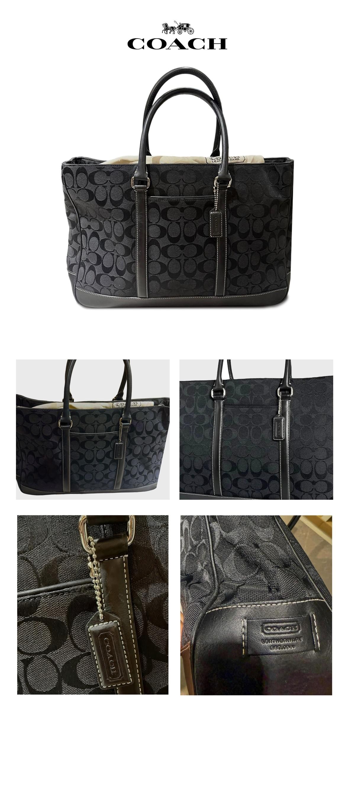 ​[中古] COACH 6088黑色商務手提包