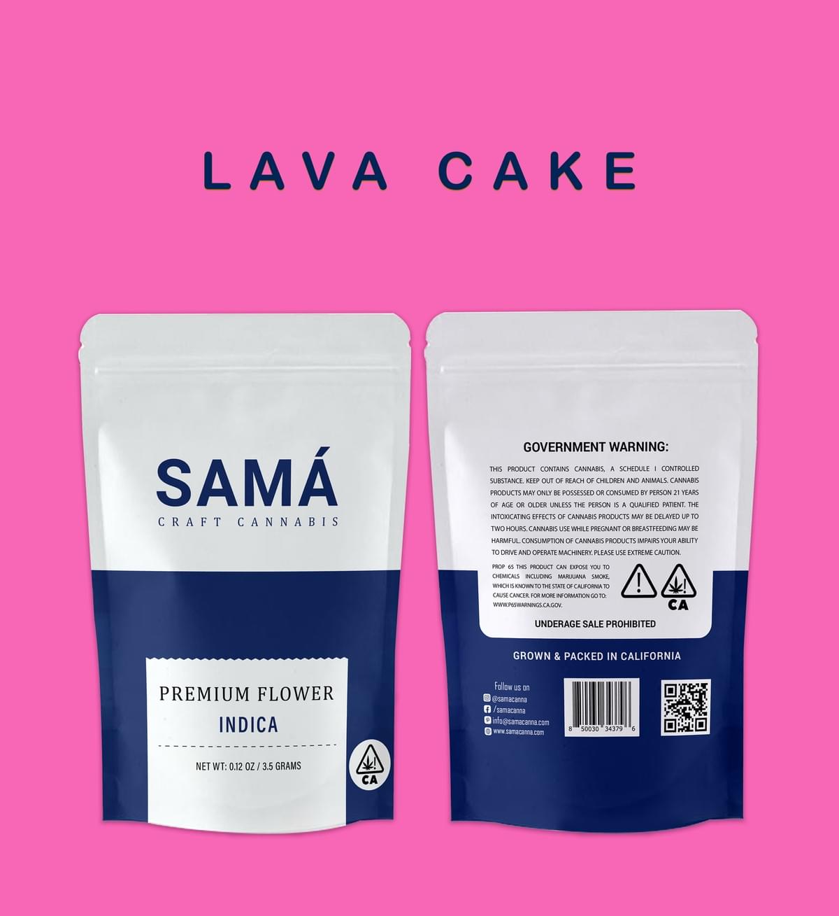 SAMA Premium Sungrown | INDICA | LAVA CAKE | Flower 28g