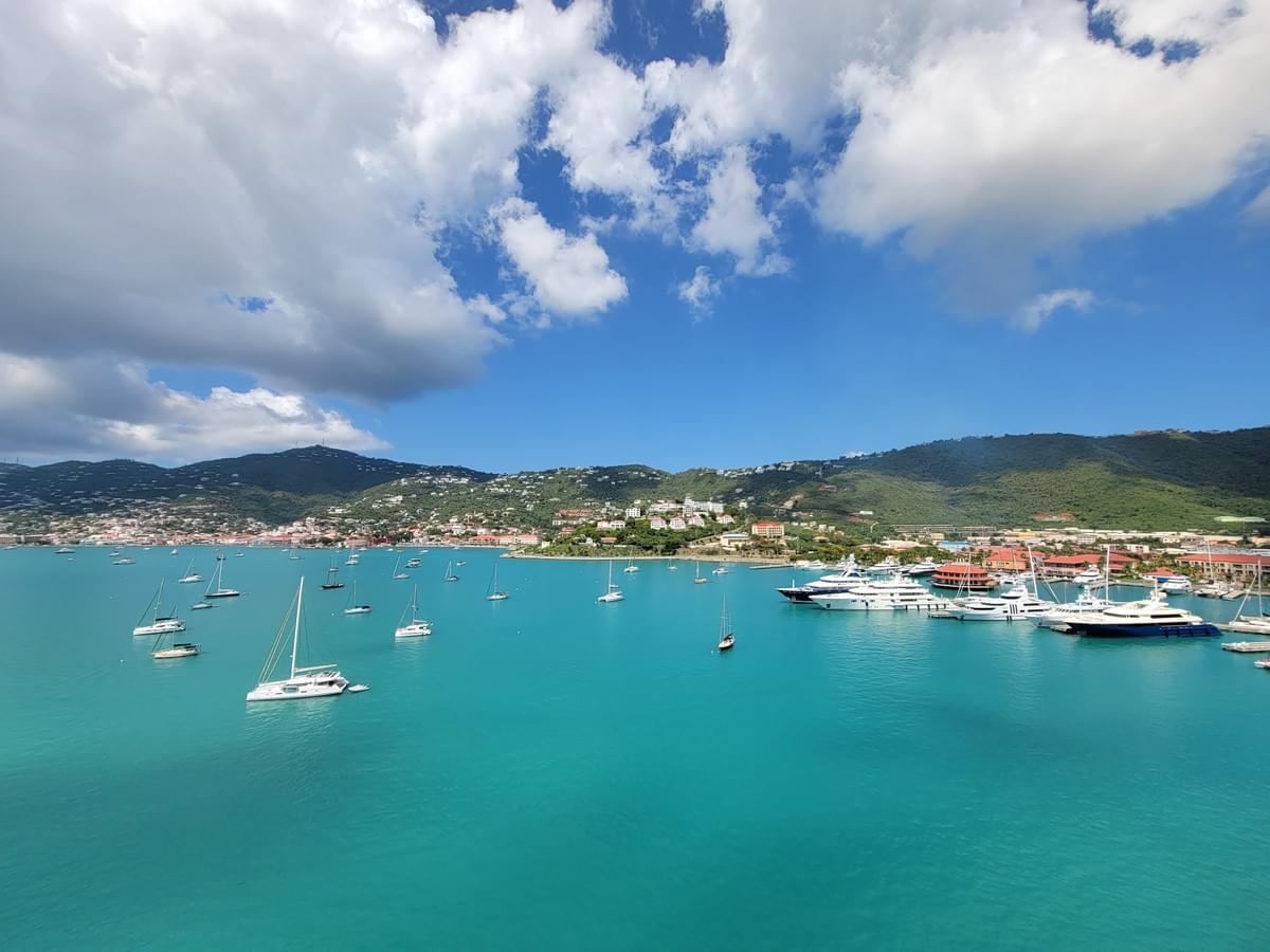 Cruise port in the Caribbean.