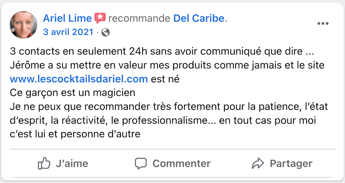 avis-client-sur-delcaribe-les-cocktails-dariel
